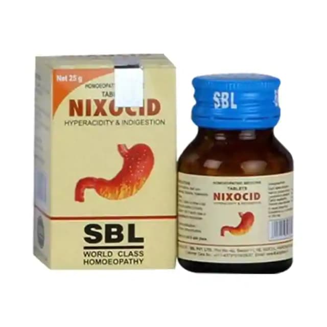 SBL Nixocid (1 Bottle of 25 gm tablets)