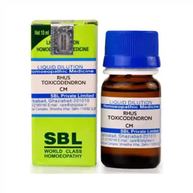 SBL Rhus Toxicodendron Dilution CM CH (1 Bottle of 10 ml Dilution)