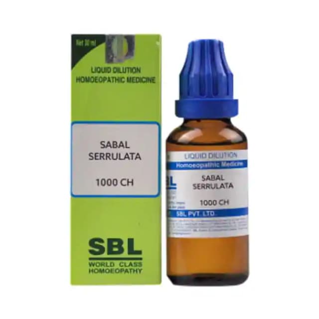 SBL Sabal Serrulata Dilution 1000 CH (1 Bottle of 30 ml Dilution)