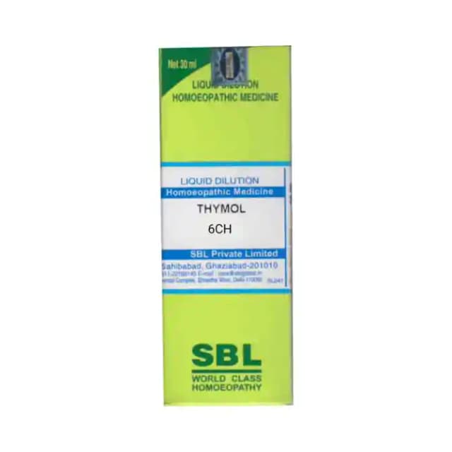 SBL Thymol Dilution 6 CH (1 Bottle of 30 ml Dilution)