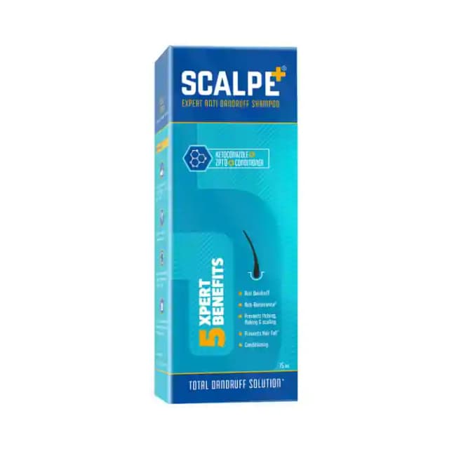 Scalpe Plus Anti Dandruff Shampoo (1 Bottle of 75 ml Shampoo)