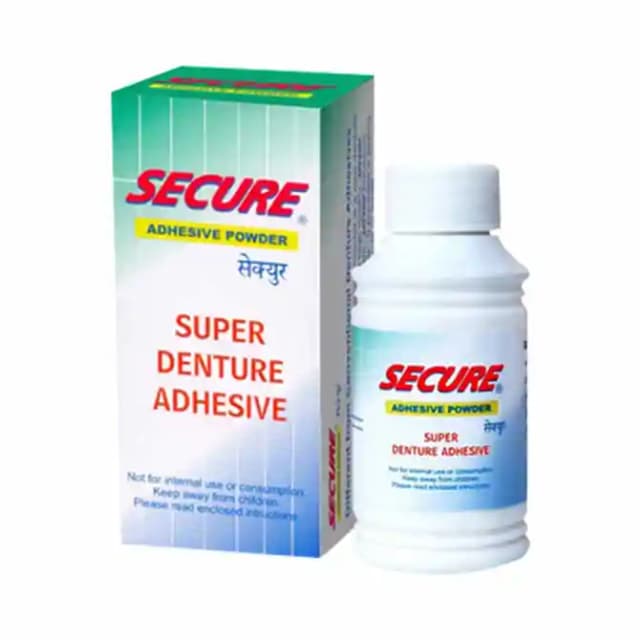 Secure Adhesive Powder (1 Box Of 20 gm Powder)