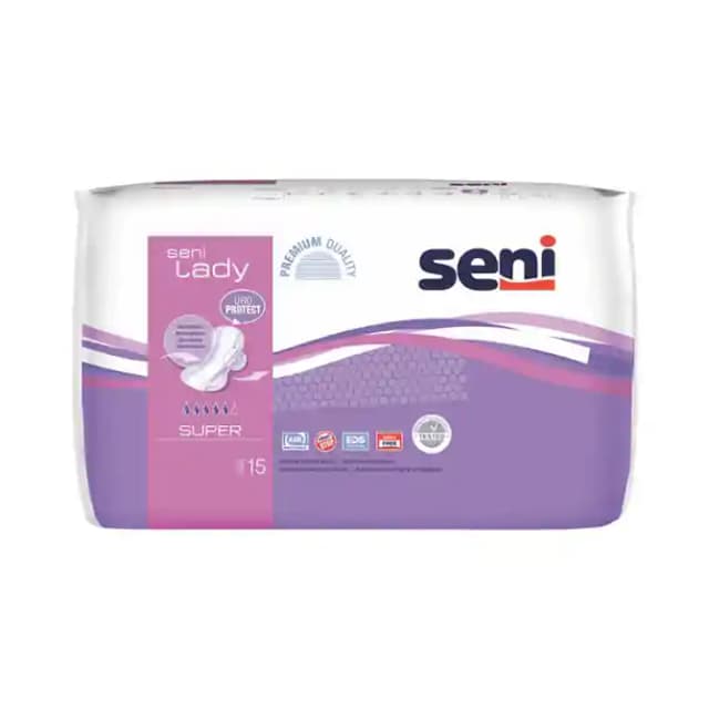 Seni Lady Bladder Control Pads Super (1 Packet Of 15 pads)