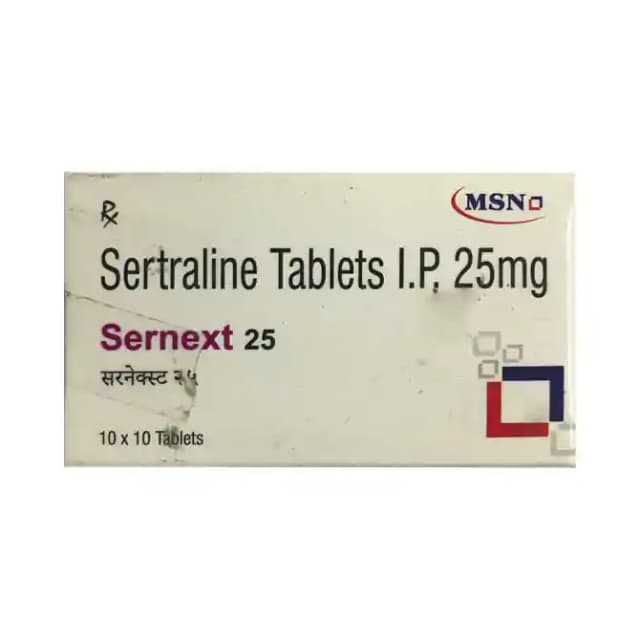 Sernext 25 (10 tablets in 1 strip)