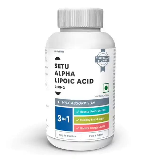 Setu Alpha Lipoic Acid 300mg (1 Bottle of 60 tablets)