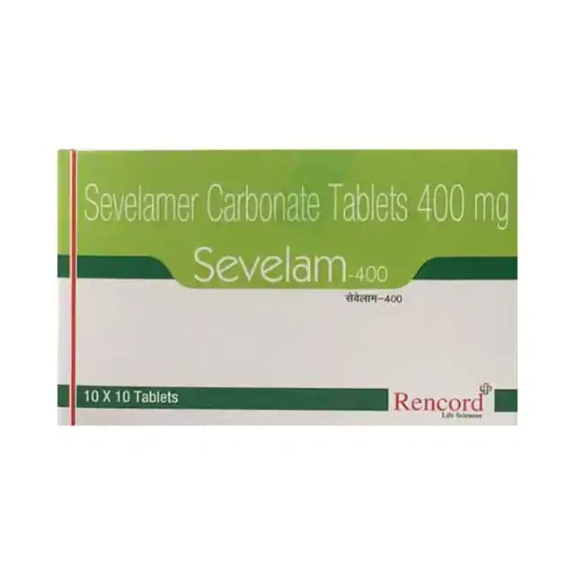 Sevelam 400 (10 tablets in 1 strip)