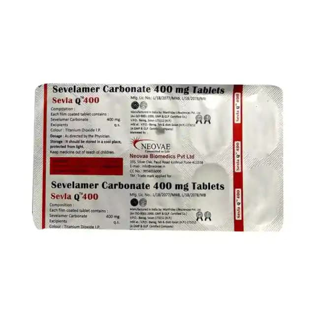 Sevla Q 400 (10 tablets in 1 strip)