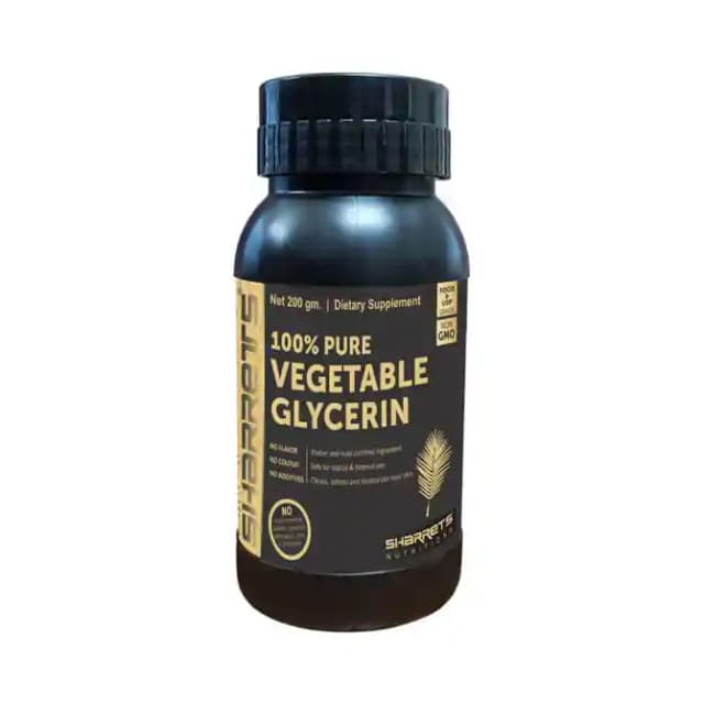 Sharrets 100% Pure Vegetable Glycerin (1 Bottle of 200 gm Liquid)