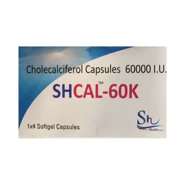 Shcal 60K Soft Gelatin (1 Strip Of 4 soft gelatin capsules)