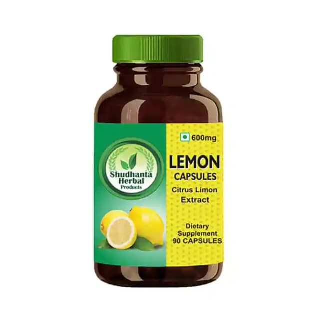 Shudhanta Herbal Lemon 600mg (1 Bottle of 90 capsules)