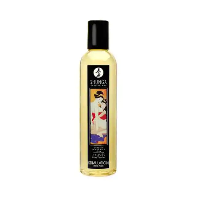 Shunga Massage Oil Peach (1 Bottle of 250 ml Oil)