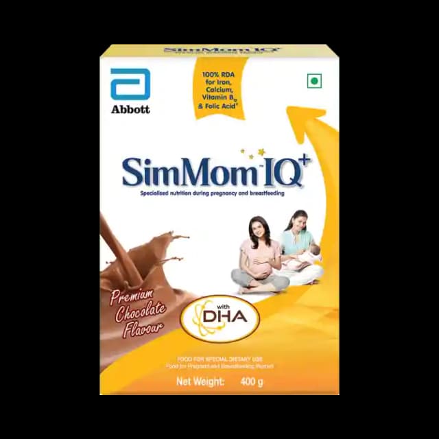 SimMom Powder Premium Chocolate IQ+ / Plus (1 Box Of 400 gm Powder)