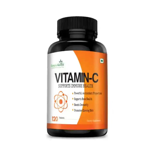Simply Herbal Vitamin C (1 Bottle of 120 tablets)