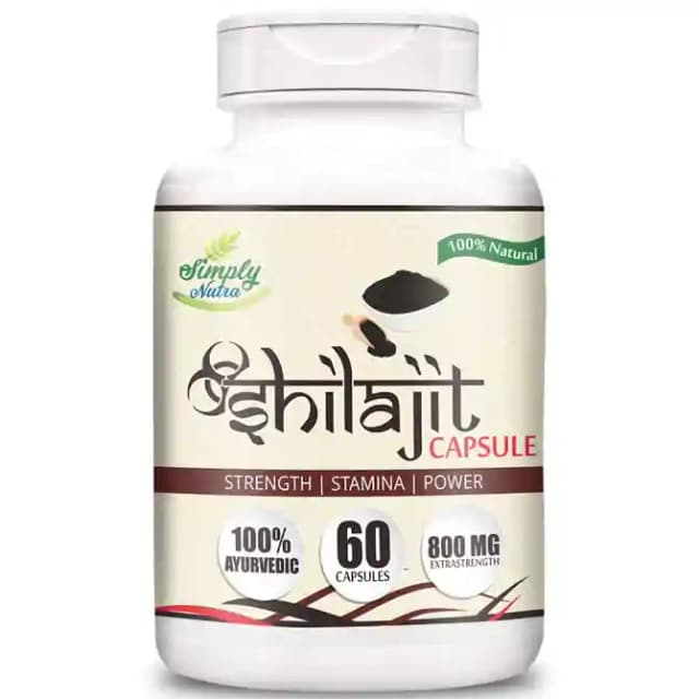 Simply Nutra Shilajit (1 Bottle of 60 capsules)