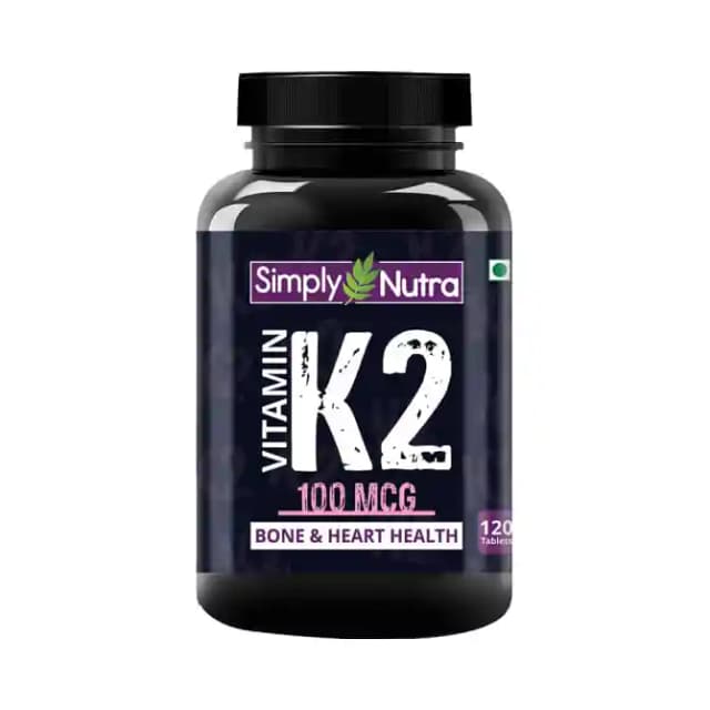 Simply Nutra Vitamin K2 100mcg (1 Bottle of 120 tablets)