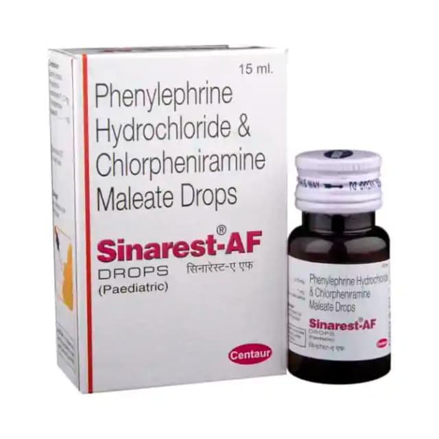 Sinarest AF Paediatric Drops (15 ml in 1 bottle)