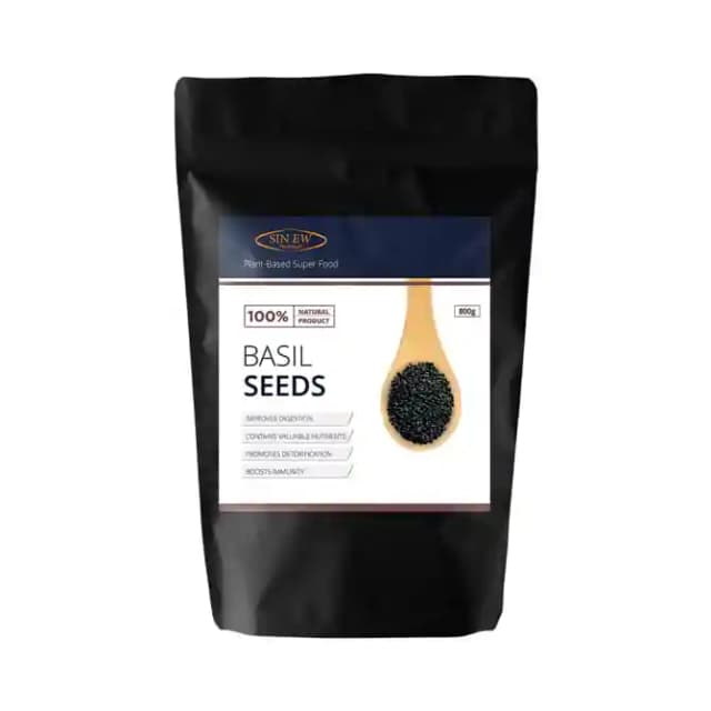 Sinew Nutrition Basil Seeds (1 Packet Of 800 gm Seeds)