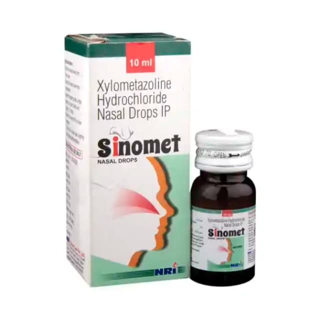 Sinomet Nasal Drops (1 Bottle of 10 ml Nasal Drops)