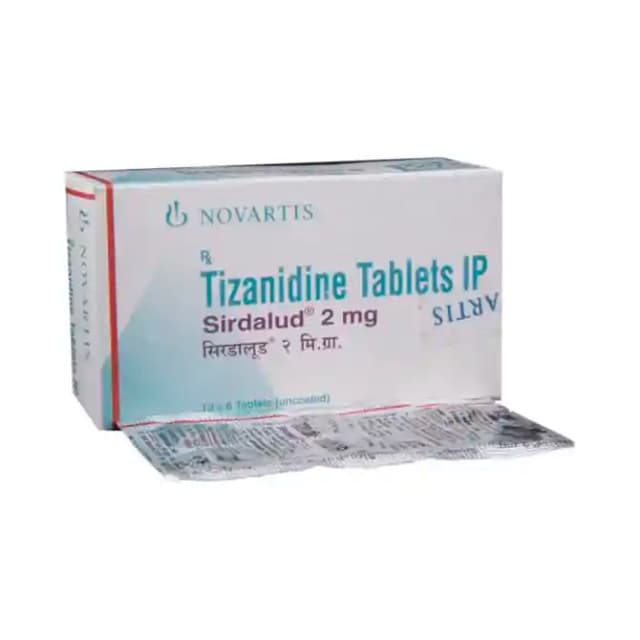 Sirdalud 2mg (6 tablets in 1 strip)