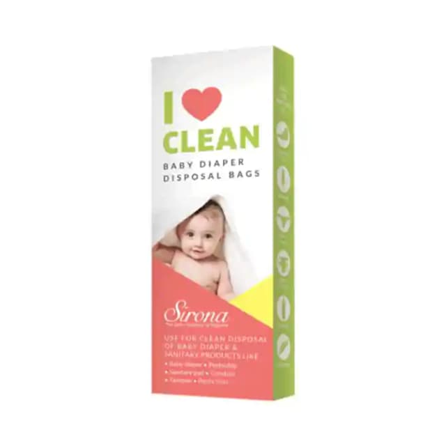 Sirona Baby Diaper Disposal Bags (1 Packet Of 15 disposable bags)