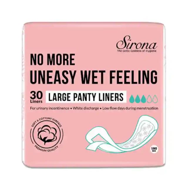 Sirona Panty Liners Large (1 Packet Of 30 pads)