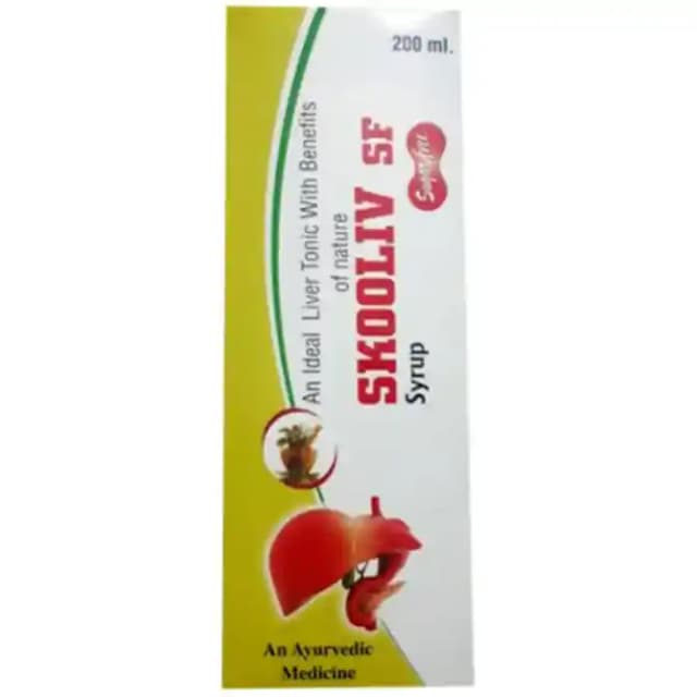 Skooliv SF Syrup (1 Bottle of 200 ml Syrup)