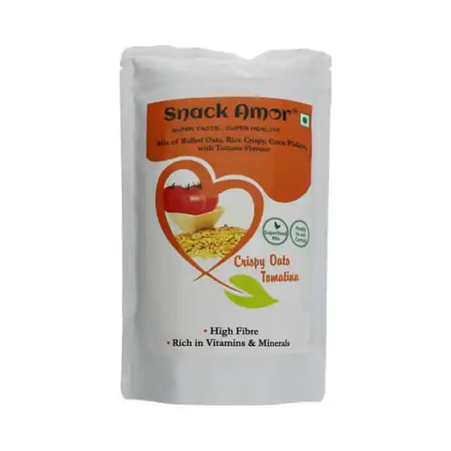Snack Amor Crispy Oats Tomatina (1 Packet Of 100 gm Oats)
