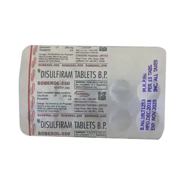 Soberol 250 (15 tablets in 1 strip)