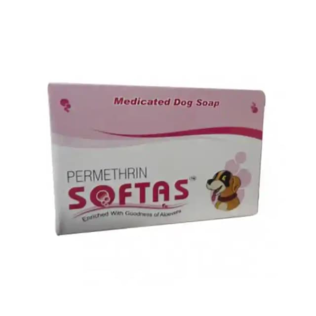 Softas Medicated Dog Soap (1 Box Of 75 gm Soap)