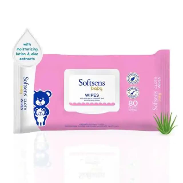 Softsens Baby Wipes (1 Packet Of 80 wipes)