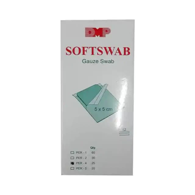 Gauze Swab 5 / 5 CM Softswab 5 x 5 cm (1 Box Of 4 swabs)