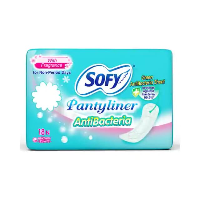 Sofy Pantyliner Antibacteria Pads (1 Packet Of 18 pads)