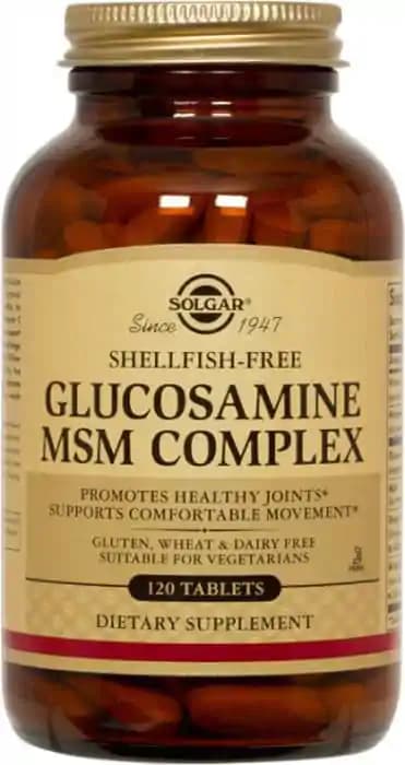 Solgar Glucosamine MSM Complex (1 Bottle of 120 tablets)