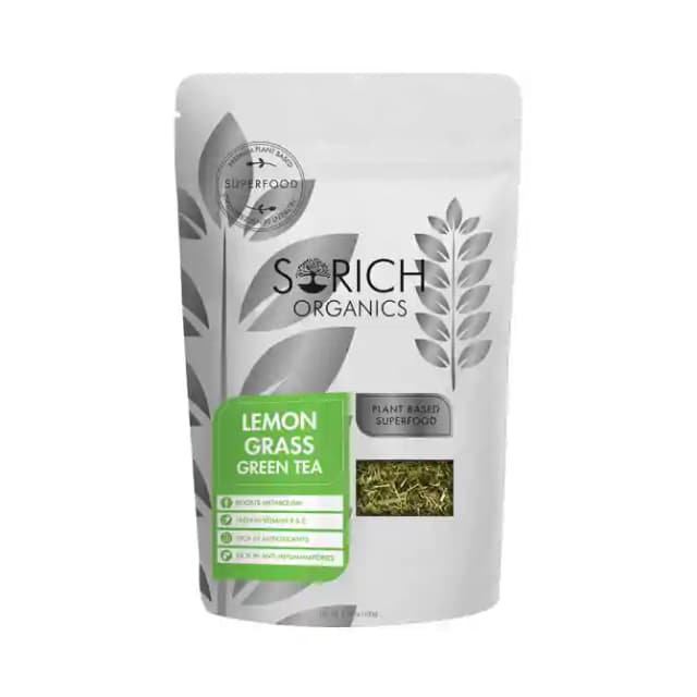 Sorich Organics Green Tea Lemongrass (1 Packet Of 100 gm Leaves)