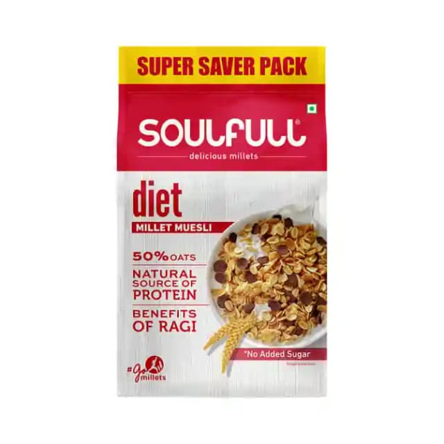 Soulfull Millet Muesli Diet (1 Packet Of 700 gm Snacks)