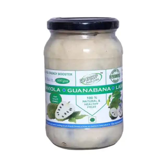 Soursop 100% Natural & Healthy Fruit (1 Jar Of 500 gm Paste)