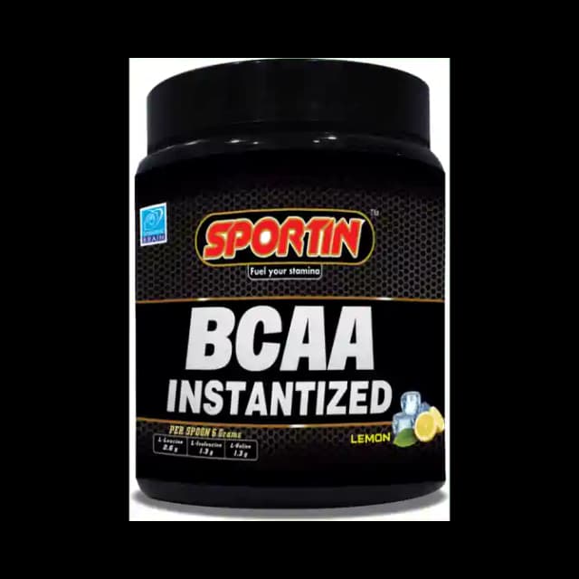 Sportin BCAA Instantized Powder Lemon (1 Jar Of 300 gm Powder)
