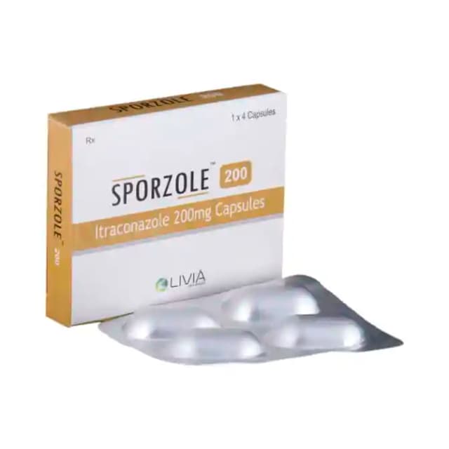 Sporzole 200 (4 capsules in 1 strip)