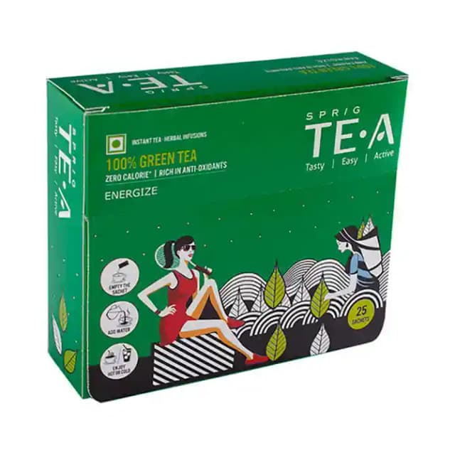 Sprig Green Tea 100% (1 Box Of 25 Sachets)