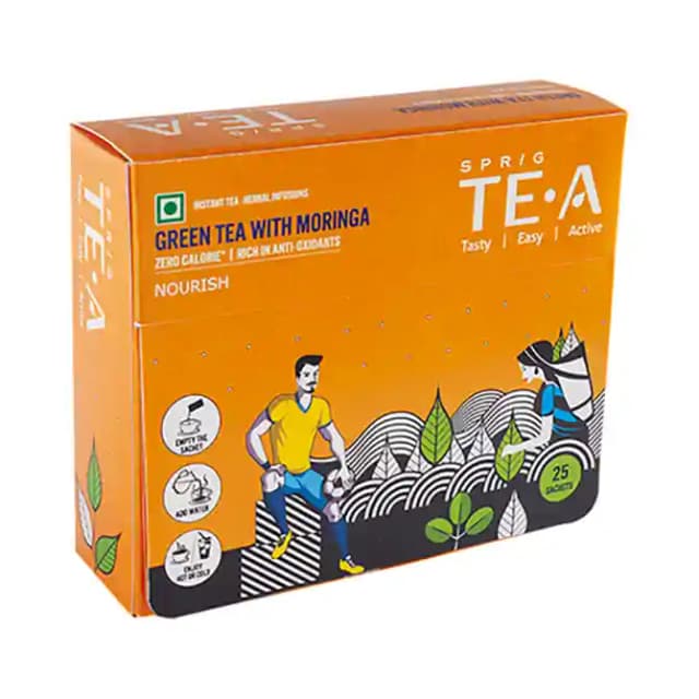 Sprig Green Tea with Moringa (1 Box Of 25 Sachets)