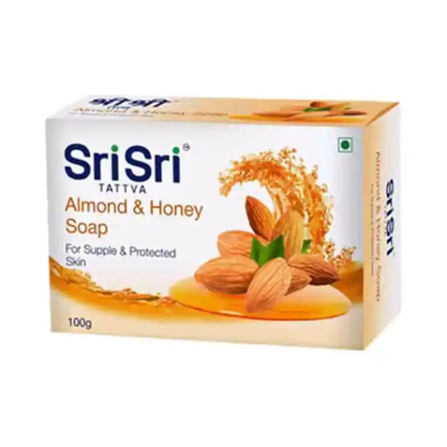 Sri Sri Tattva Almond & Honey Soap (1 Packet Of 100 gm Soap)