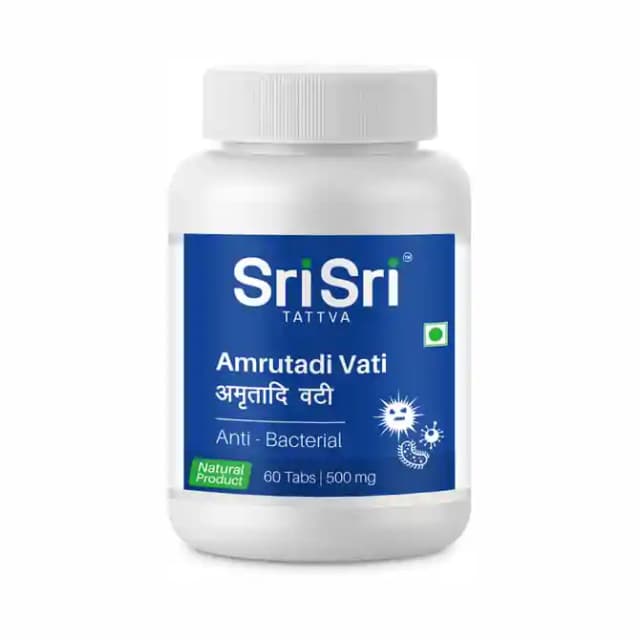 Sri Sri Tattva Amrutadi Vati 500mg (1 Bottle of 60 tablets)