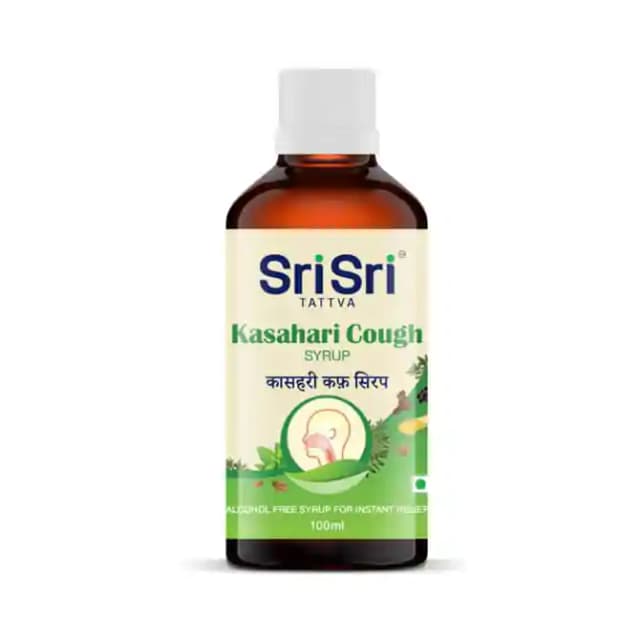 Sri Sri Tattva Kasahari Cough Syrup (1 Bottle of 100 ml Syrup)