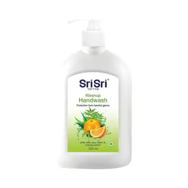 Sri Sri Tattva Kleanup Hand Wash (1 Pump Bottle of 200 ml Liquid)