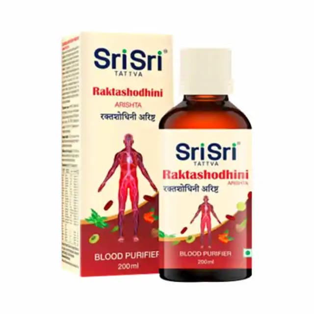 Sri Sri Tattva Raktashodhini Arishta (1 Bottle of 200 ml Liquid)