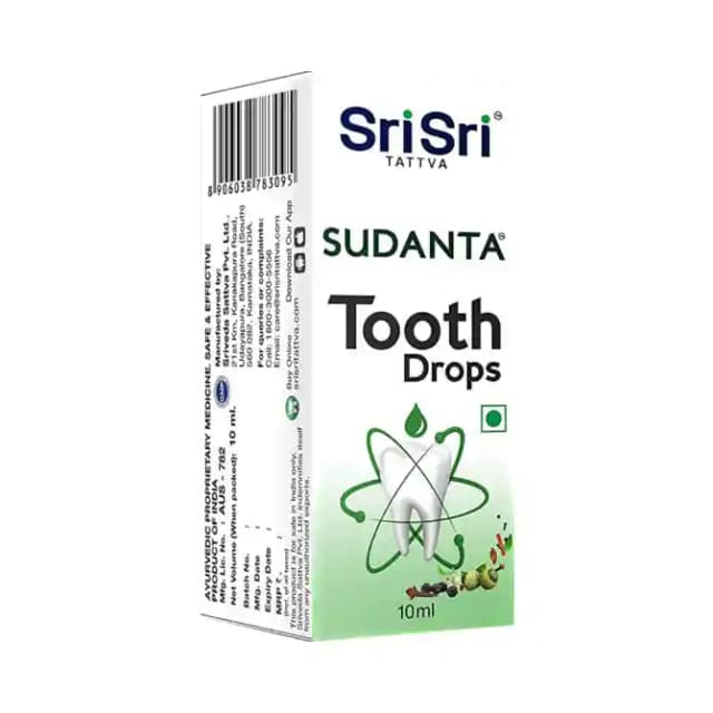 Sri Sri Tattva Sudanta Tooth Drop (1 Bottle of 10 ml Drop)