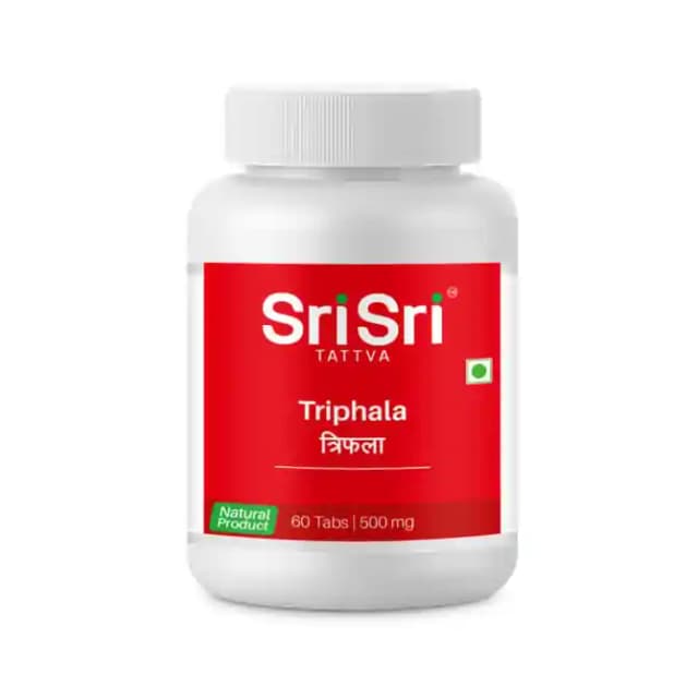 Sri Sri Tattva Triphala 500mg (1 Bottle of 60 tablets)