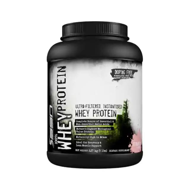 SSN 100% Whey Protein Strawberry (1 Box Of 5 lb Powder)