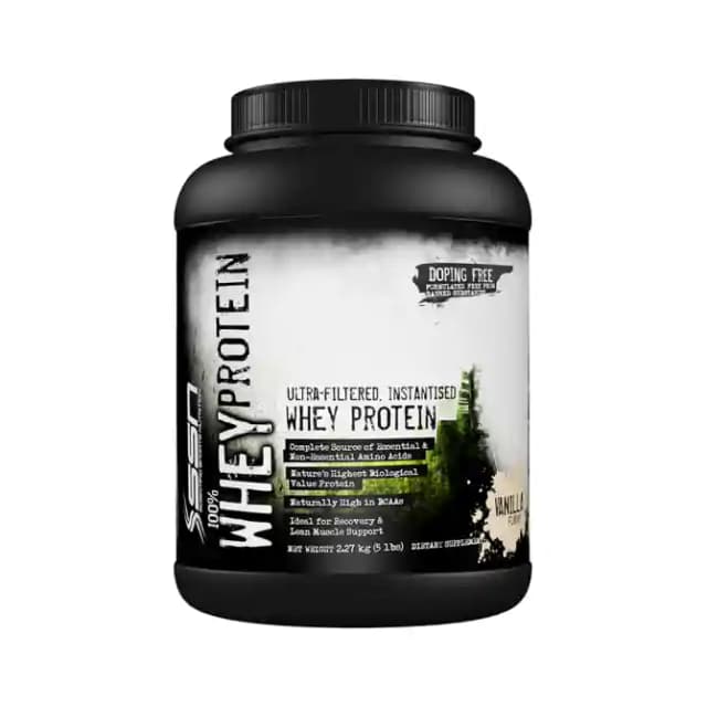 SSN 100% Whey Protein Vanilla (1 Box Of 5 lb Powder)