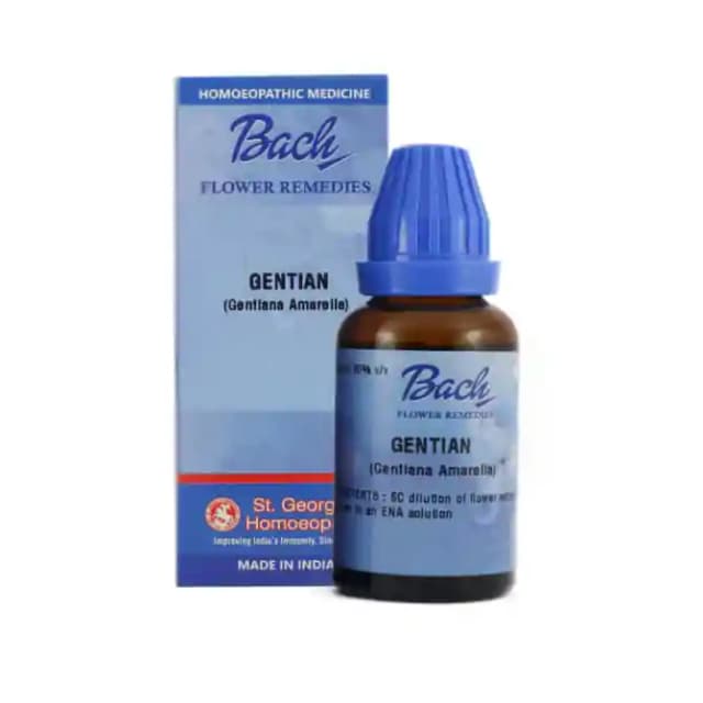 St. Georgeâ€™s Bach Flower Gentian 6 CH (1 Bottle of 100 ml Dilution)